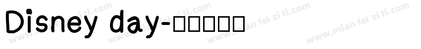 Disney day字体转换